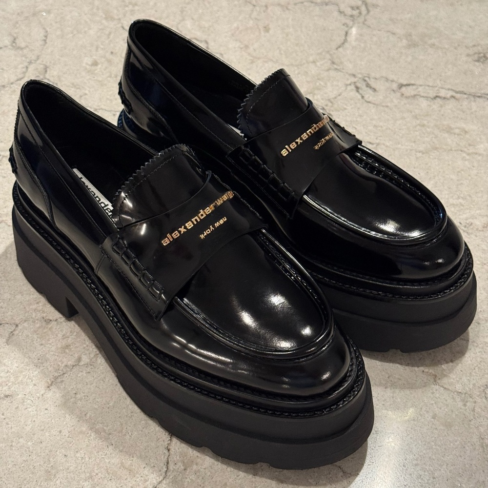 ALEXANDER WANG Platform Lug Sole Loafers, Size EU 40, NEW! WORE ONCE!